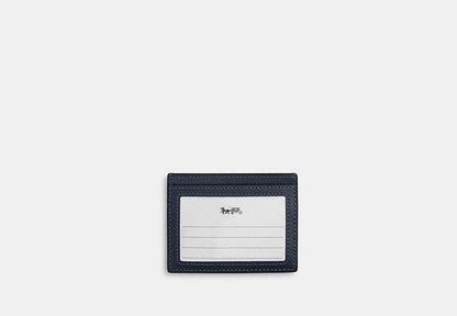 Slim Id Card Case In Regenerative Cotton With Quilting