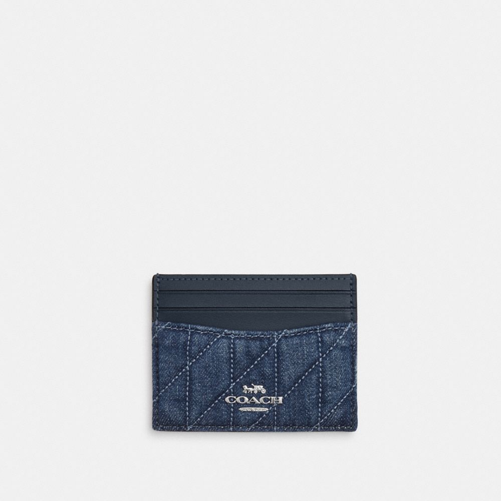 Slim Id Card Case With Quilting