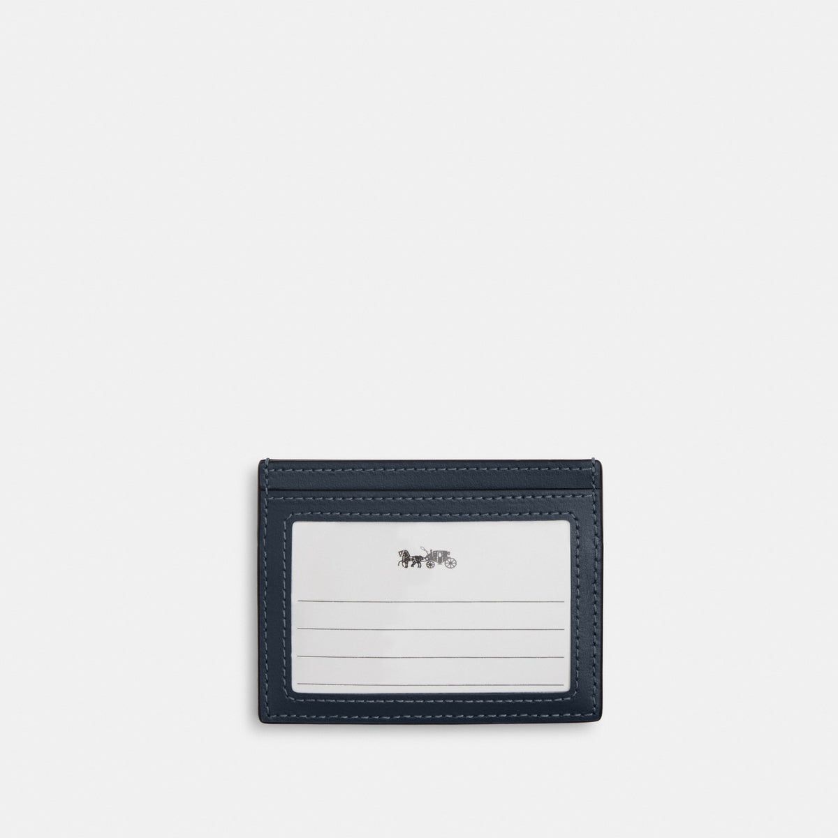 Slim Id Card Case In Regenerative Cotton With Quilting