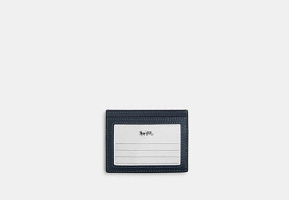 Slim Id Card Case In Regenerative Cotton With Quilting
