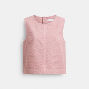 Signature Denim Sleeveless Top