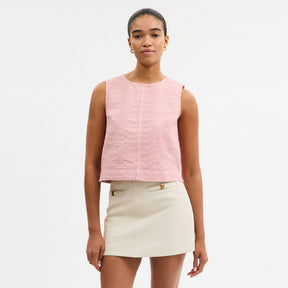 Signature Denim Sleeveless Top