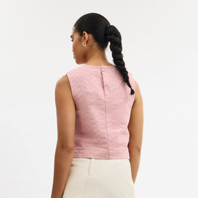 Signature Denim Sleeveless Top