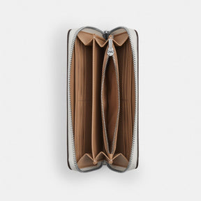 Boxed Long Zip Around Wallet With Floral Print
