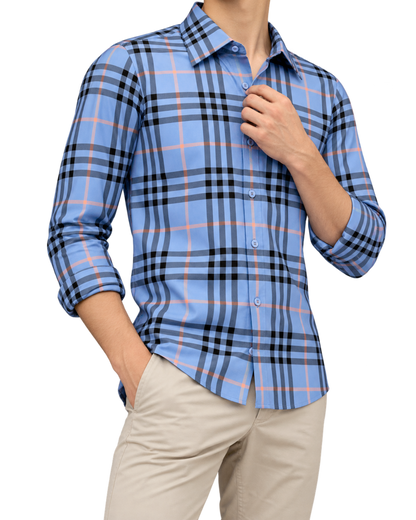 Caxbridge Check-Patterned Regular-Fit Cotton-Poplin Shirt