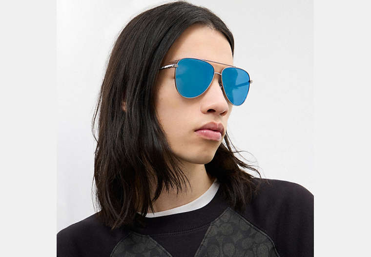 C Hardware Metal Pilot Sunglasses