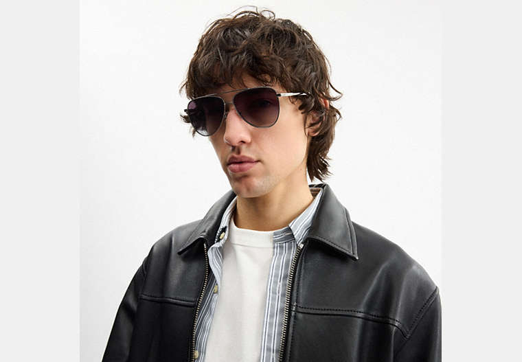 C Hardware Metal Pilot Sunglasses