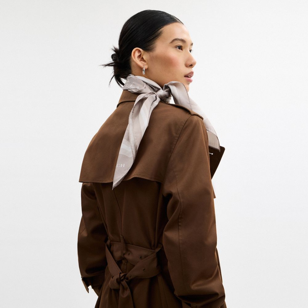 Signature Horse And Carriage Print Silk Square Scarf