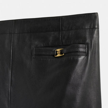 Restored Heritage C Long Leather Skirt