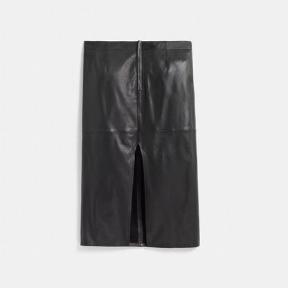 Restored Heritage C Long Leather Skirt