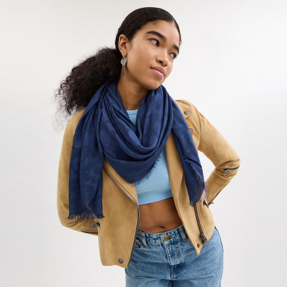 Signature Oversized Square Scarf