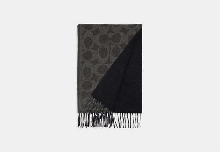 Reversible Signature Cashmere Muffler