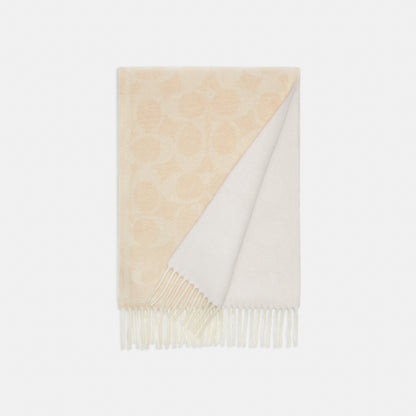 Reversible Signature Cashmere Muffler