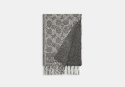 Reversible Signature Cashmere Muffler