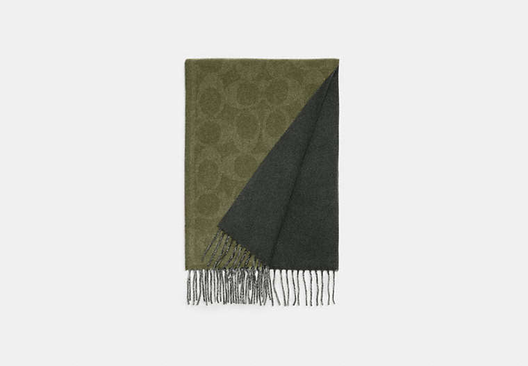 Reversible Signature Cashmere Muffler