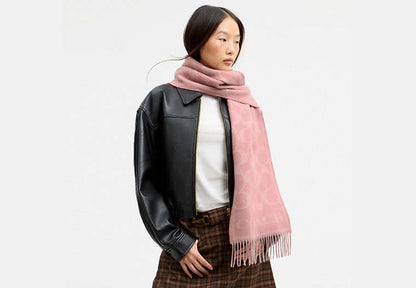 Reversible Signature Cashmere Muffler