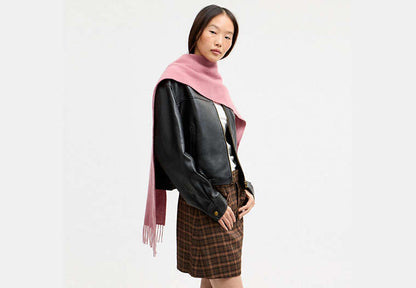 Reversible Signature Cashmere Muffler