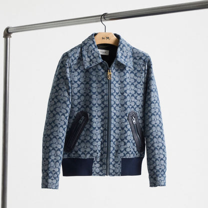 Restored Signature Chambray Blouson Jacket