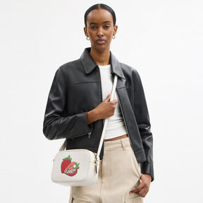 Jamie Camera Bag With Strawberry Graphic