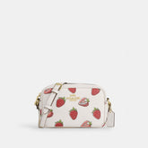 Mini Jamie Camera Bag With Strawberry Print