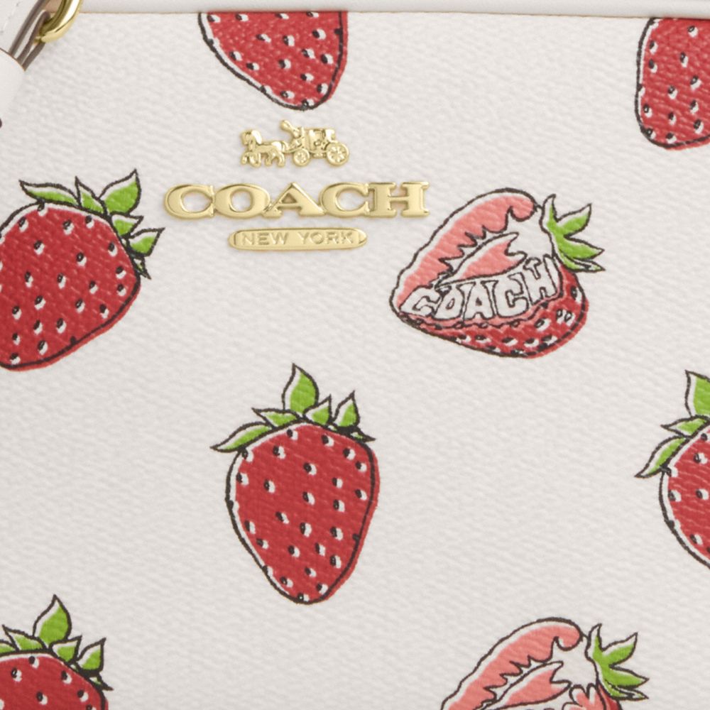 Mini Jamie Camera Bag With Strawberry Print