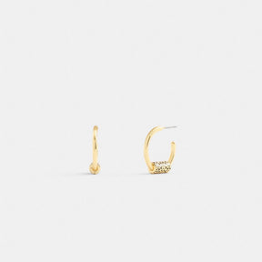 Quilted Signature Bead Hoop Earrings
