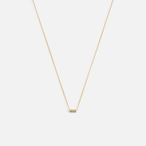 Quilted Signature Bead Pendant Necklace