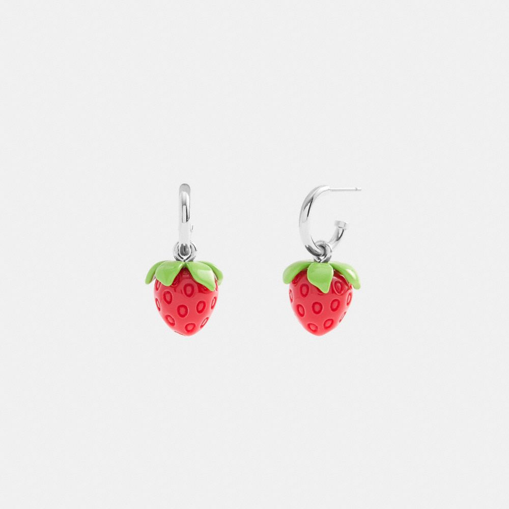 Strawberry Huggie Earrings