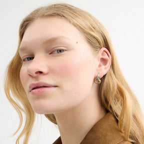 Double Stitched Hearts Pendant Necklace