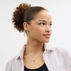 Tea Rose Pendant Necklace And Earrings Gift Set