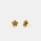 Tea Rose Stone Stud Earrings