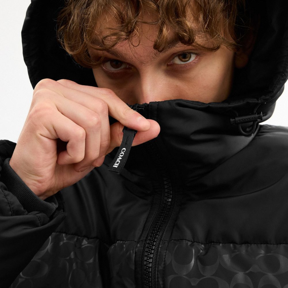 Colorblock Down Jacket