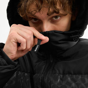 Colorblock Down Jacket