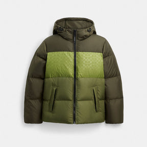 Colorblock Down Jacket