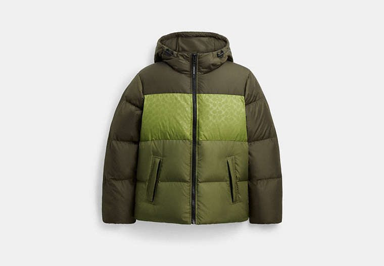 Colorblock Down Jacket