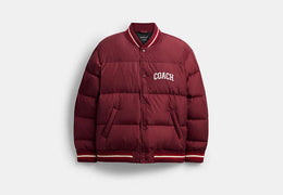 Varsity Down Jacket In Recycled Polyester