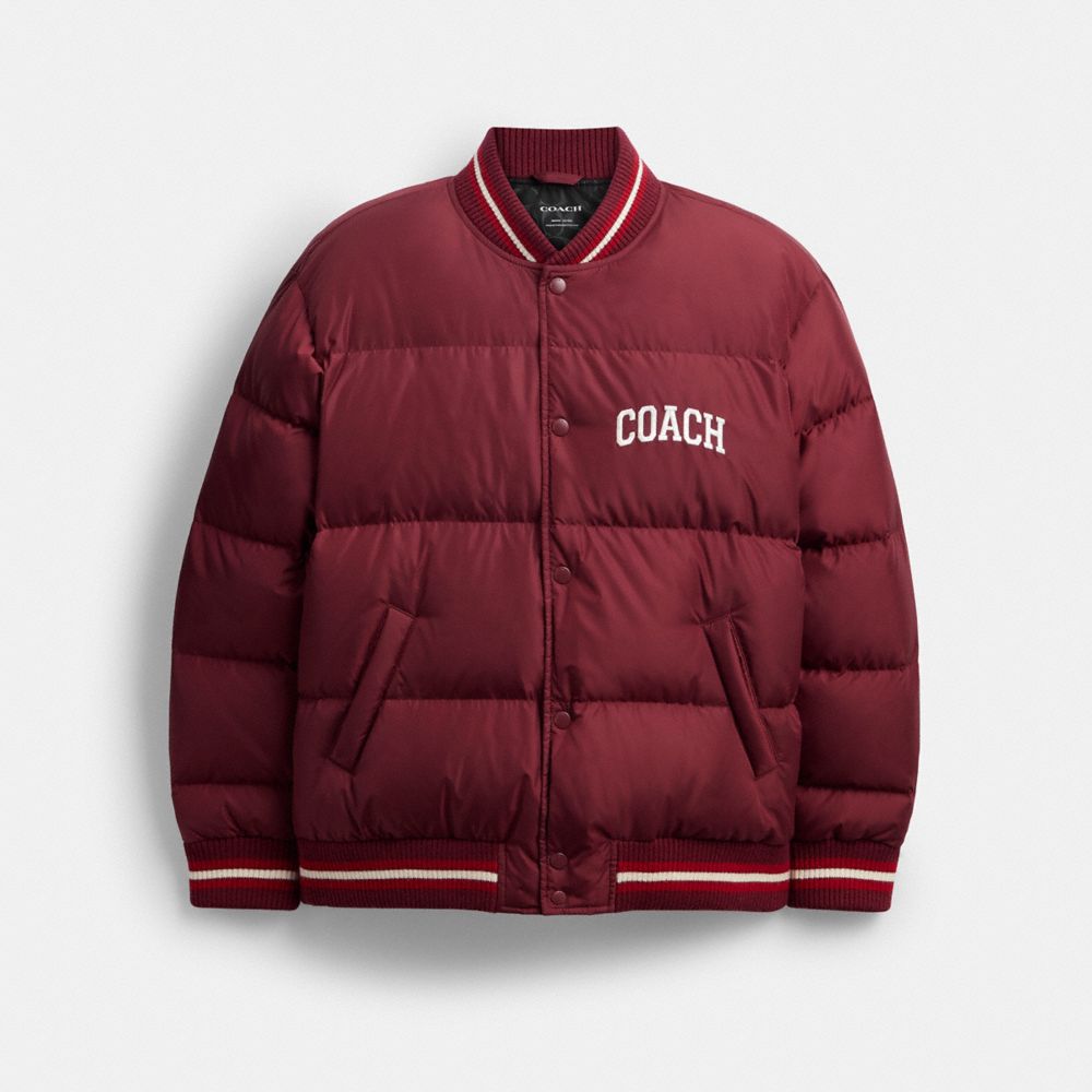 Varsity Down Jacket In Recycled Polyester