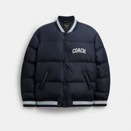Varsity Down Jacket In Recycled Polyester