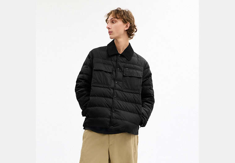 Lightweight Shirt Down Jacket In Recycled Polyester