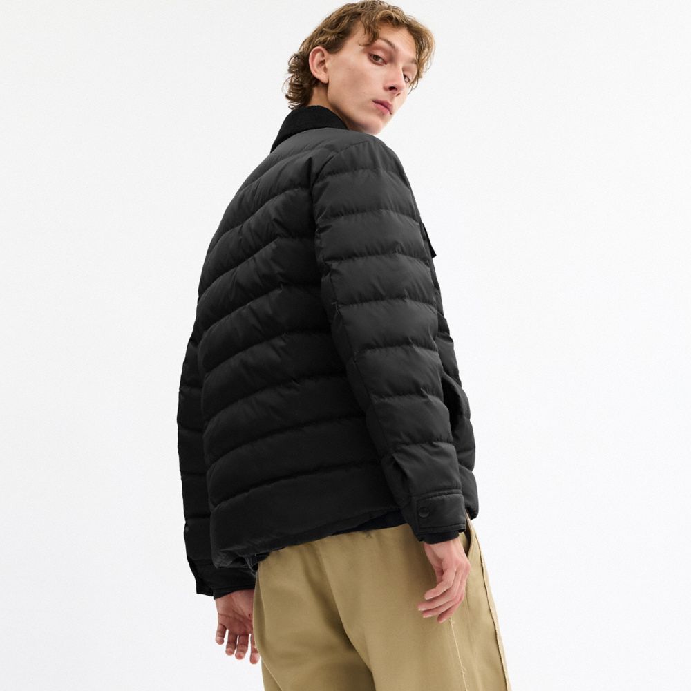 Lightweight Shirt Down Jacket In Recycled Polyester