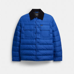 Lightweight Shirt Down Jacket In Recycled Polyester