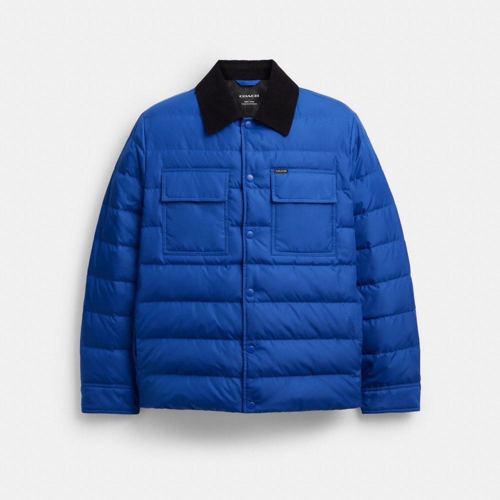 Lightweight Shirt Down Jacket In Recycled Polyester