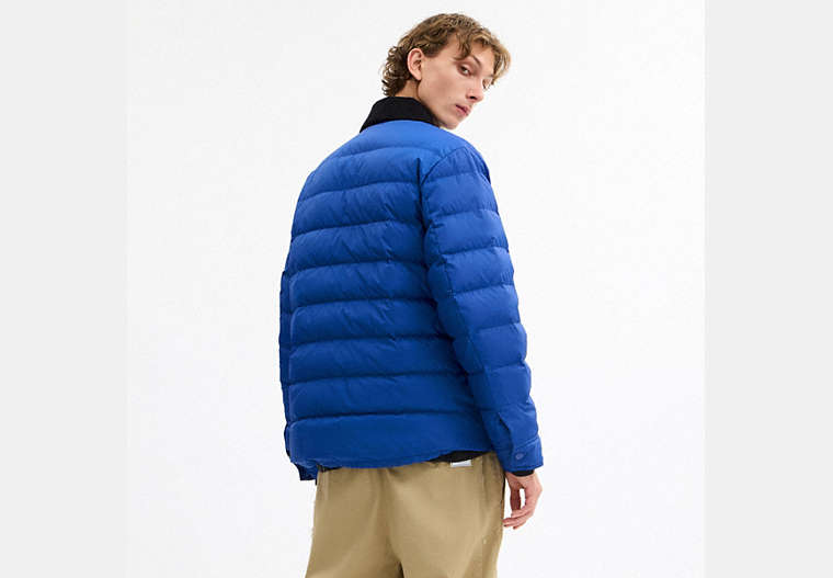 Lightweight Shirt Down Jacket In Recycled Polyester