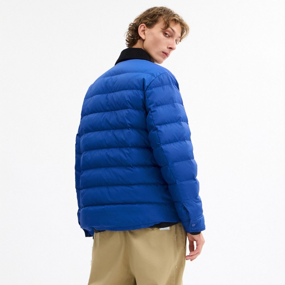 Lightweight Shirt Down Jacket In Recycled Polyester
