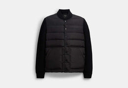 Padded Cardigan Jacket In Recycled Polyester