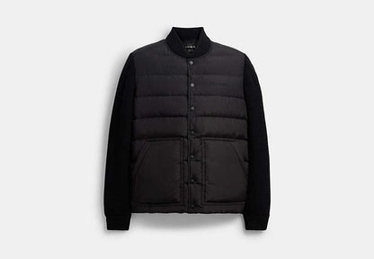 Padded Cardigan Jacket In Recycled Polyester