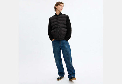 Padded Cardigan Jacket In Recycled Polyester
