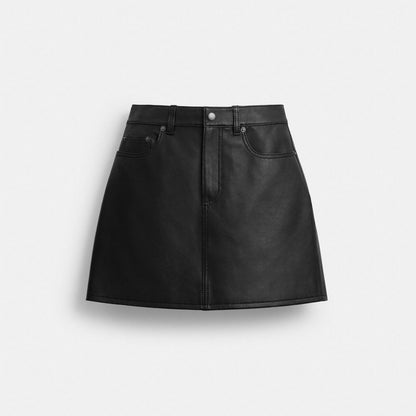 Mini Leather Skirt