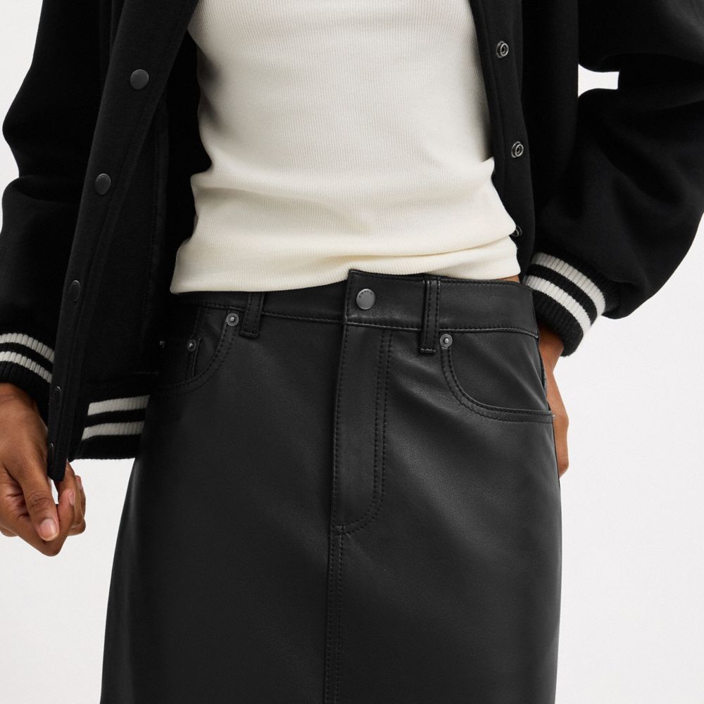 Mini Leather Skirt
