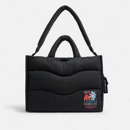 Coachtopia Loop Tote With Wavy Quilting